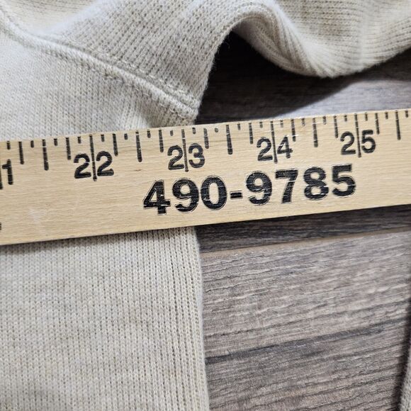 Polo Ralph Lauren Ribbed Pullover Ivory 1/4 Zip 100% Cotton Sweater Mens Large - Picture 7 of 10